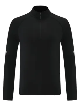 Athletic Zip-Up Male Top with Reflective Details - SF2077