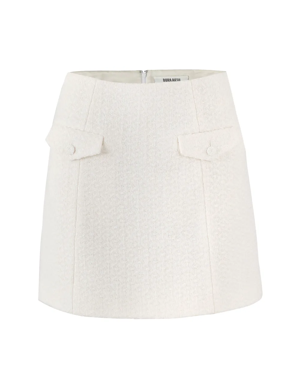 BORA AKSU FLAP POCKET A-LINE MINI SKIRT