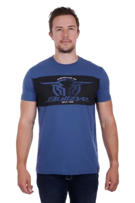 Bullzye Mens Sampson S/S Tee - Blue Steel - B3W1503253