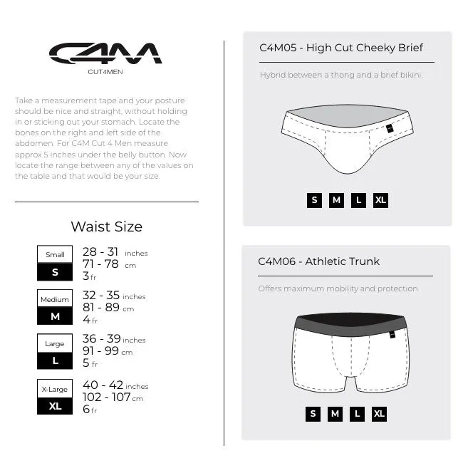 C4M Booty Shorts - Black Leatherette