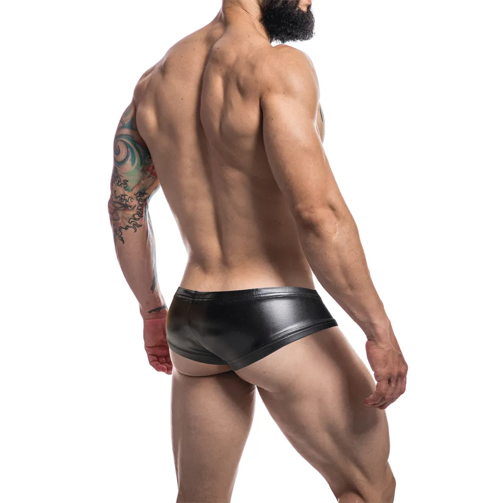 C4M Booty Shorts - Black Leatherette