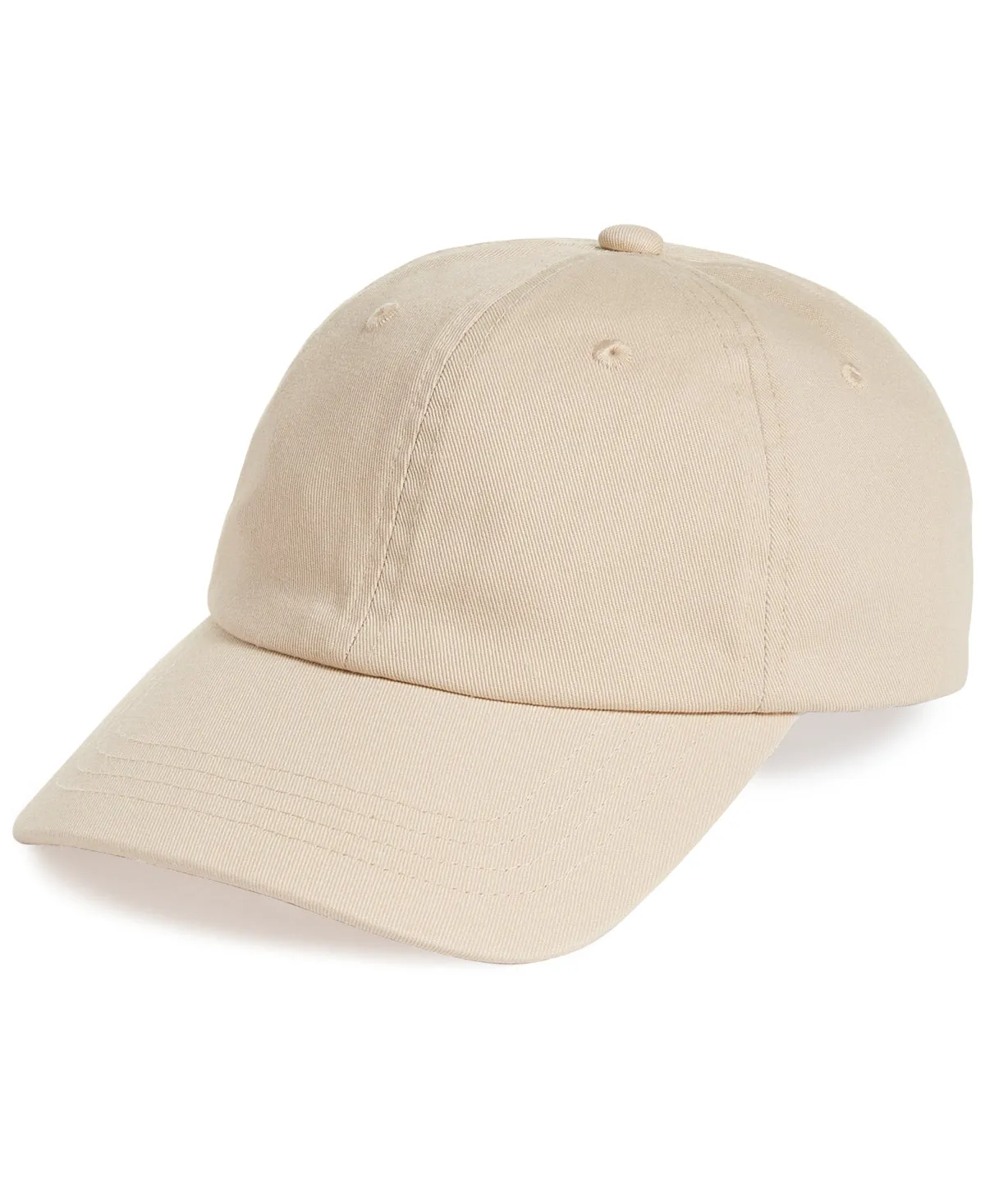 Club Room Men's Solid Baseball Hat Beige Size Regular