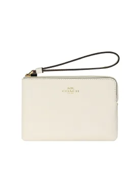 Coach Women's Chalk Corner Zip Wristlet