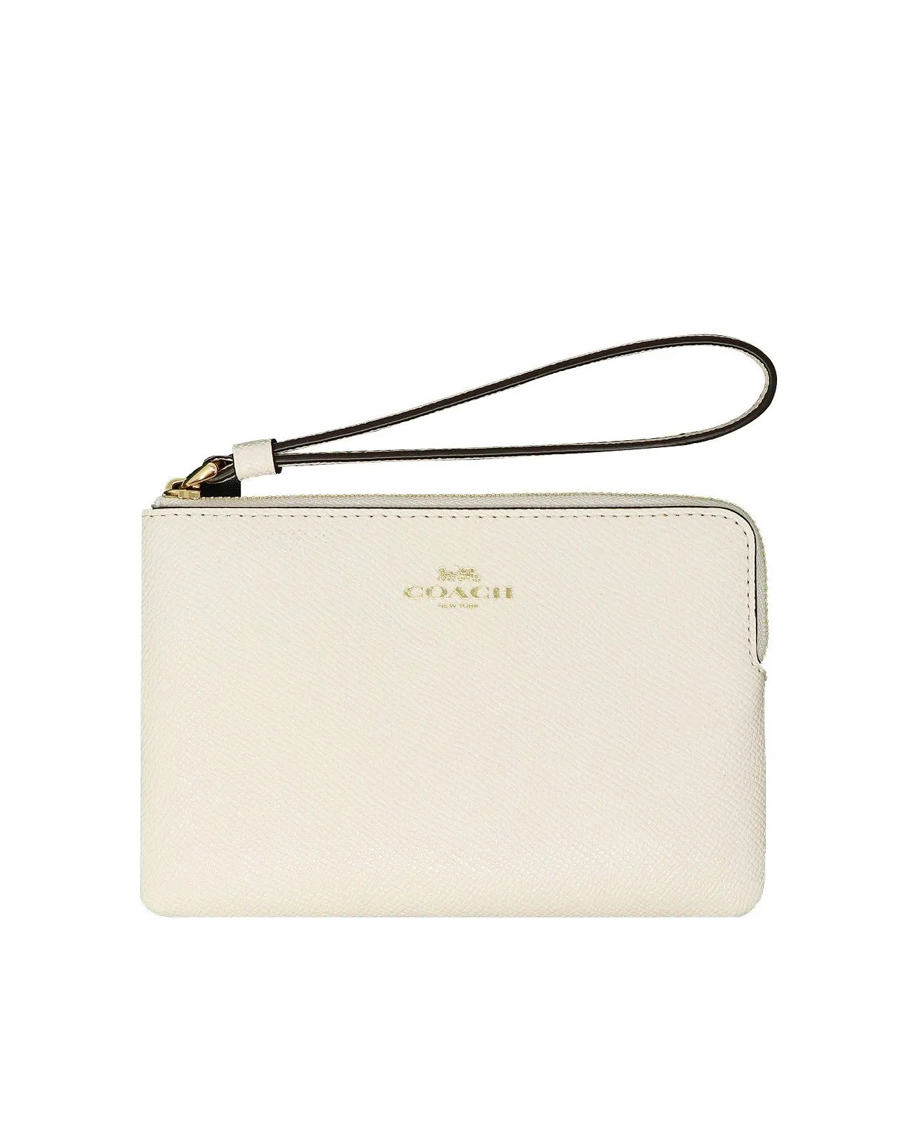 Coach Women's Chalk Corner Zip Wristlet