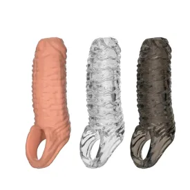 Cock Sleeve Penis Extender for Men Enhance Erection Delay Ejaculation Add Girth Length Reusable Penis Sheath