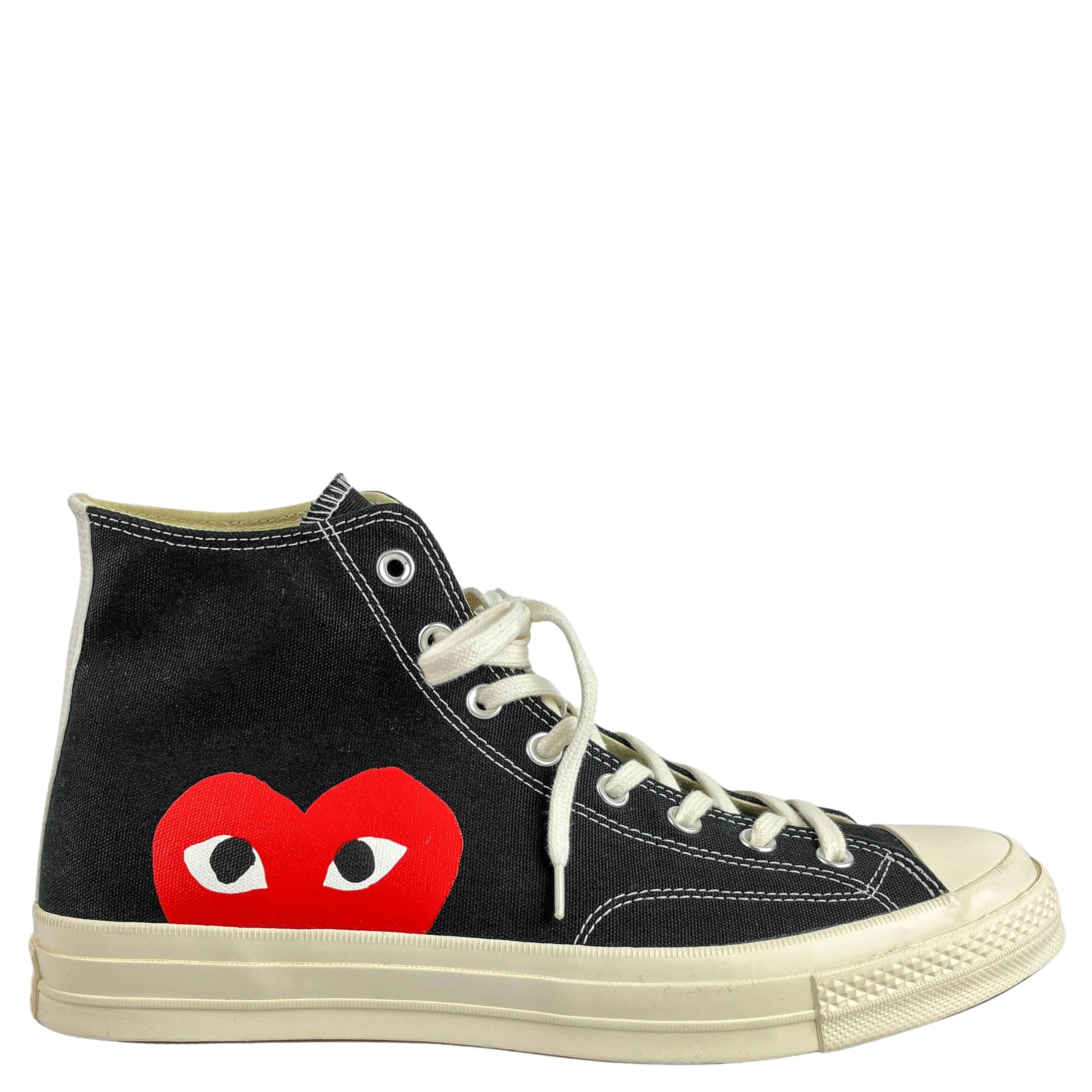 Converse x Comme Des Garçons High Top Sneakers in Black