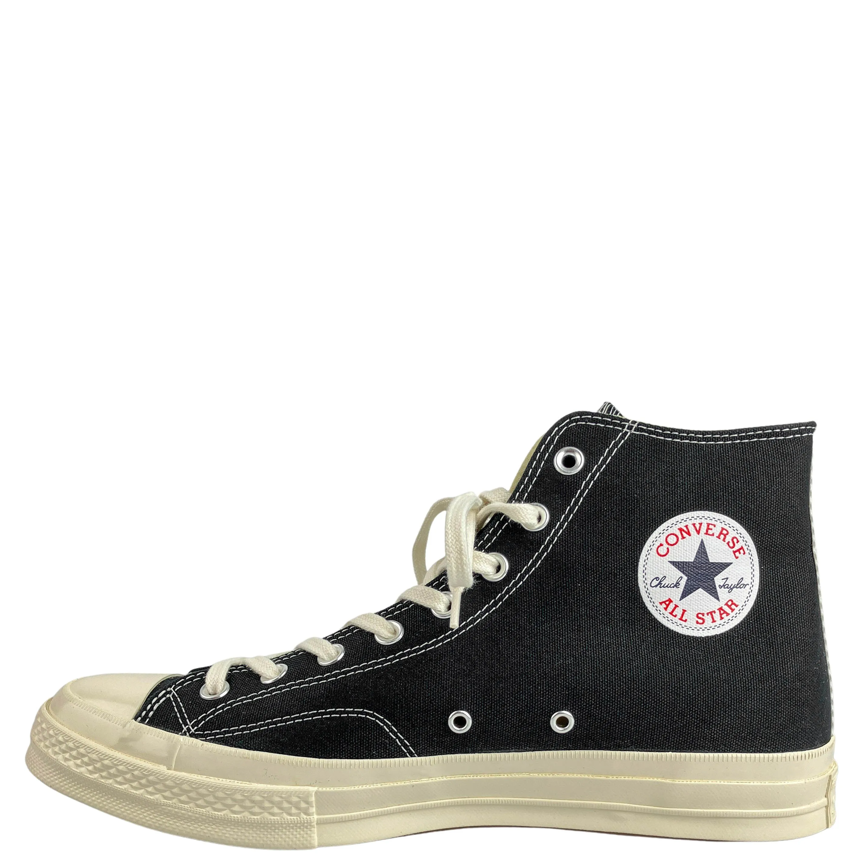 Converse x Comme Des Garçons High Top Sneakers in Black