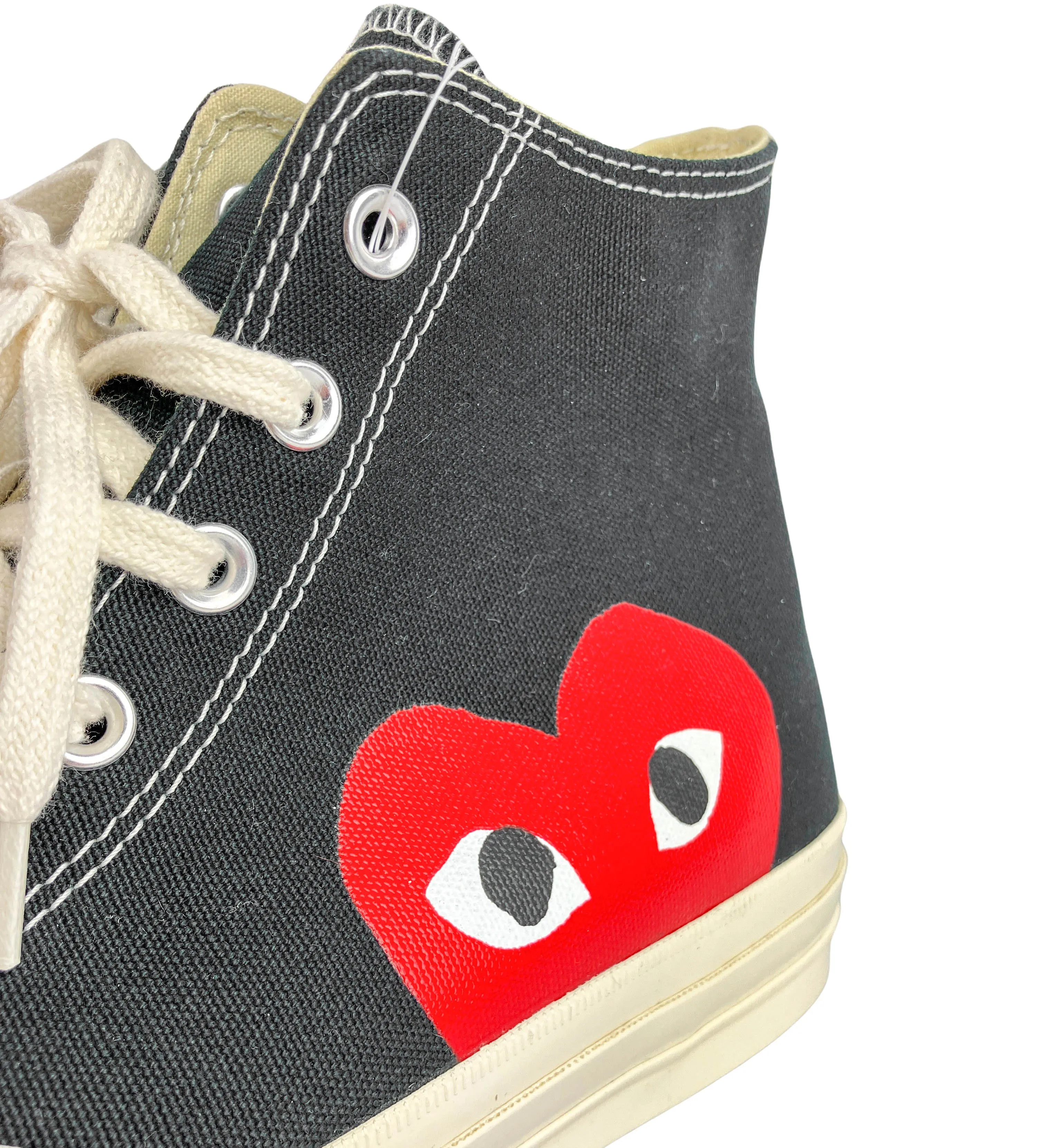 Converse x Comme Des Garçons High Top Sneakers in Black