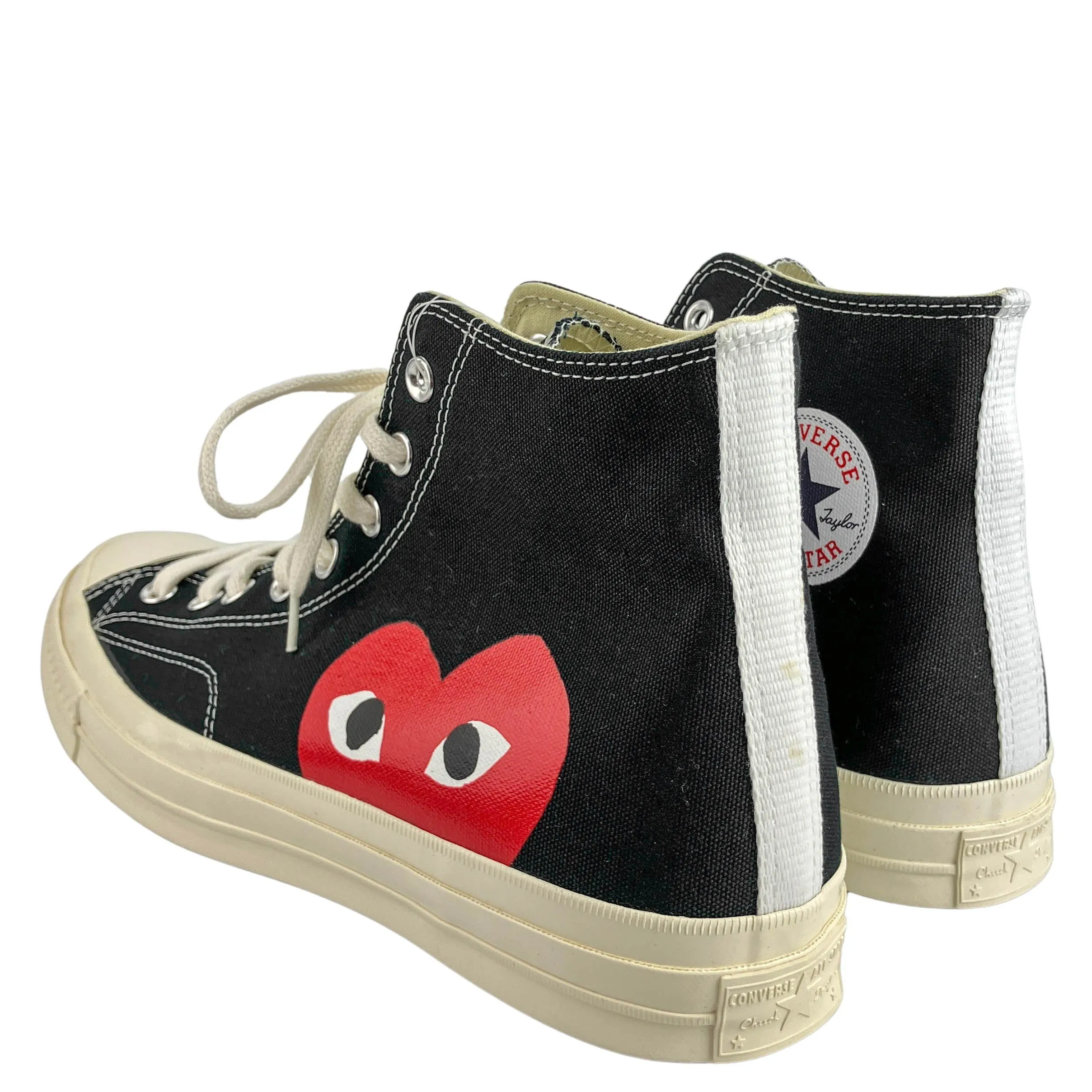 Converse x Comme Des Garçons High Top Sneakers in Black