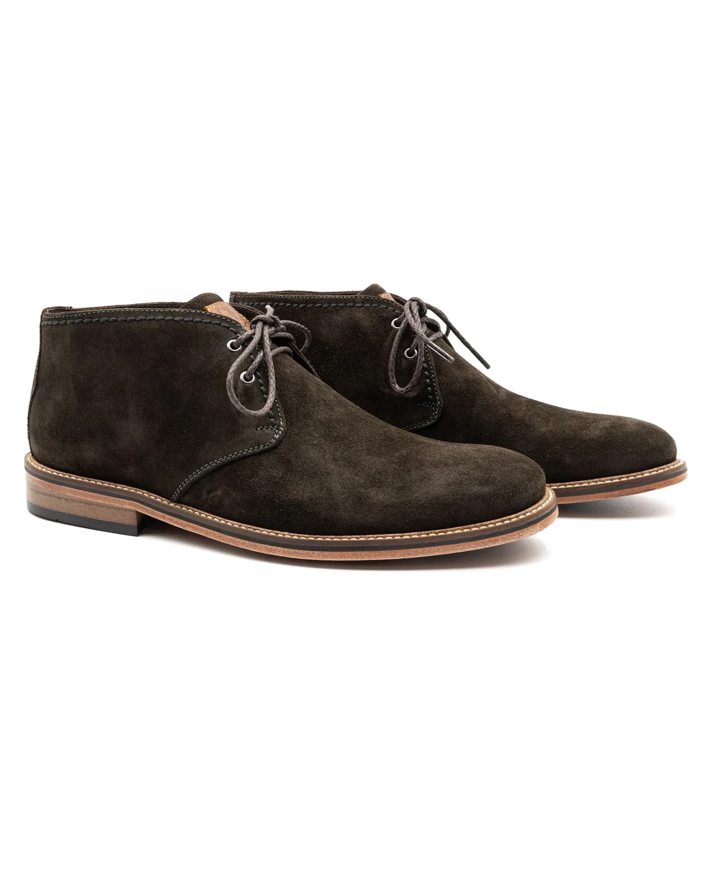 ERNEST SUEDE SAFARI WILD AFRICAN KUDU CHUKKA BOOT - EVERGREEN