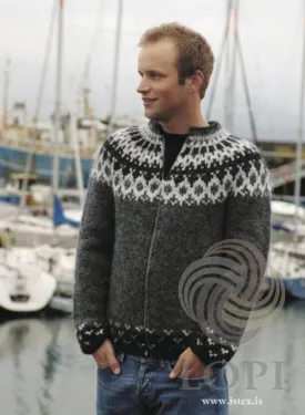 Fugl - Wool cardigan zipper -  Knitting Kit