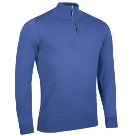 GLENMUIR Jasper Quarter Zip Merino Wool Sweater - Mens - Tahiti Marl