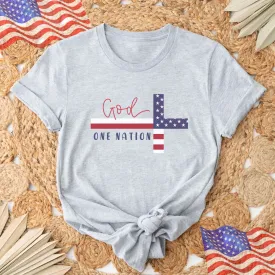 God One Nation T-shirt - Bible Verse Shirt - Scripture Shirt - Religious Faith For Women - Ciaocustom