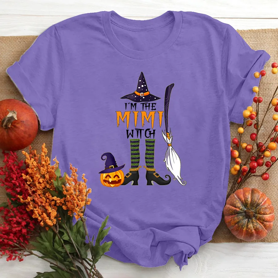 I'm the Mimi Witch Halloween Grandma Sweatshirt, Halloween T - Shirt