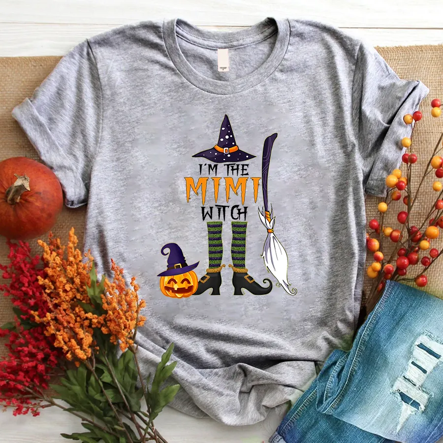 I'm the Mimi Witch Halloween Grandma Sweatshirt, Halloween T - Shirt