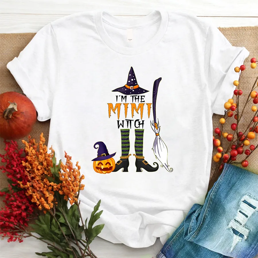 I'm the Mimi Witch Halloween Grandma Sweatshirt, Halloween T - Shirt