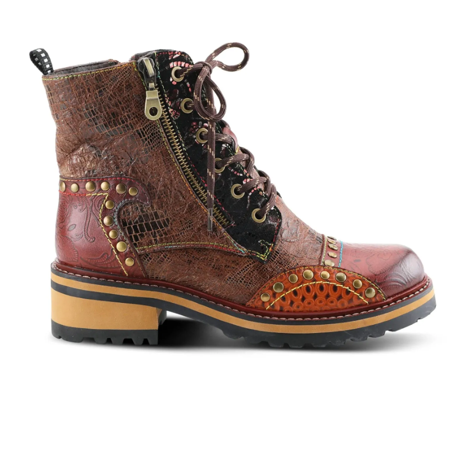 L'Artiste Rugup Ankle Boot (Women) - Brown Multi