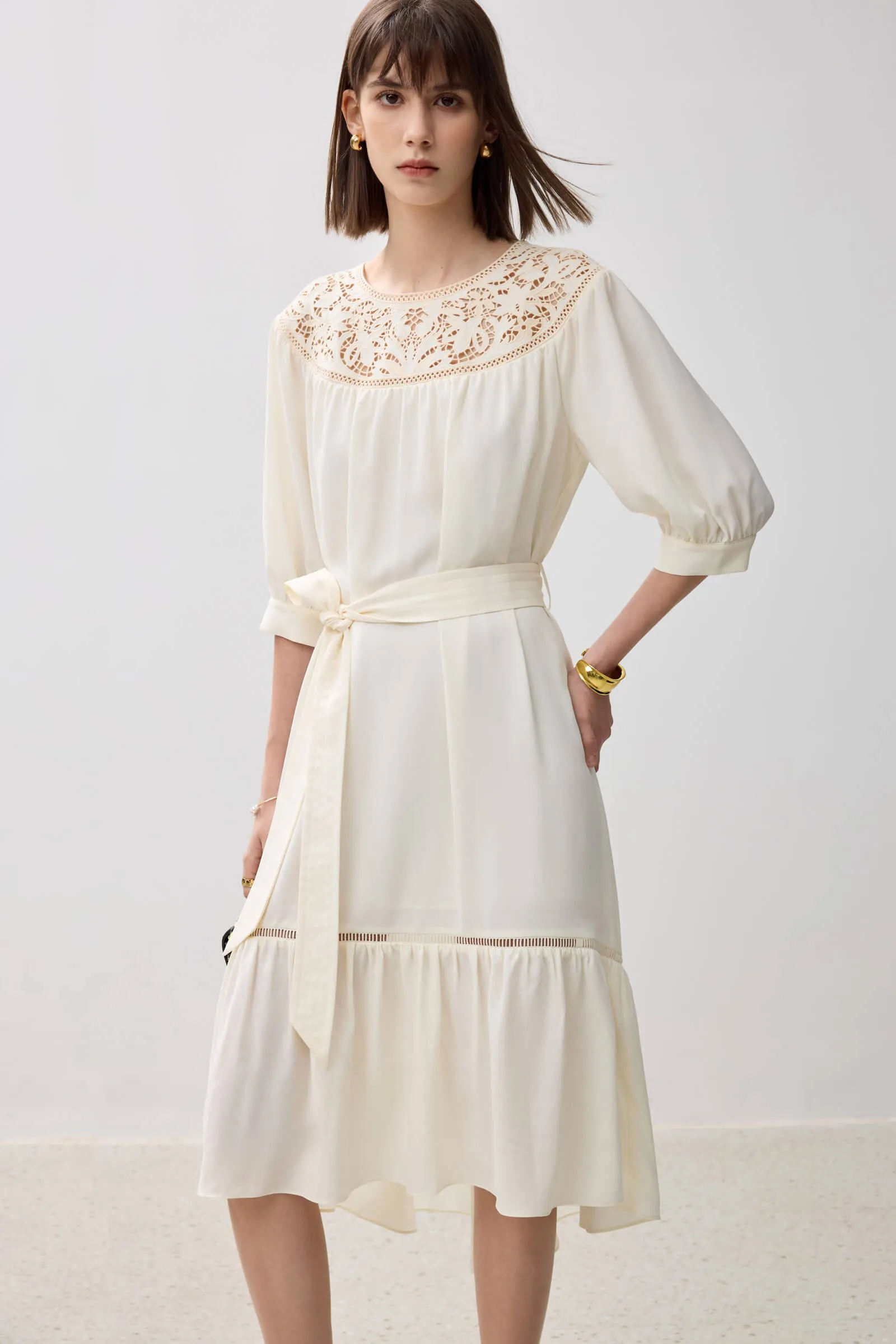 LILY Elegant Lace Comfortable Dress