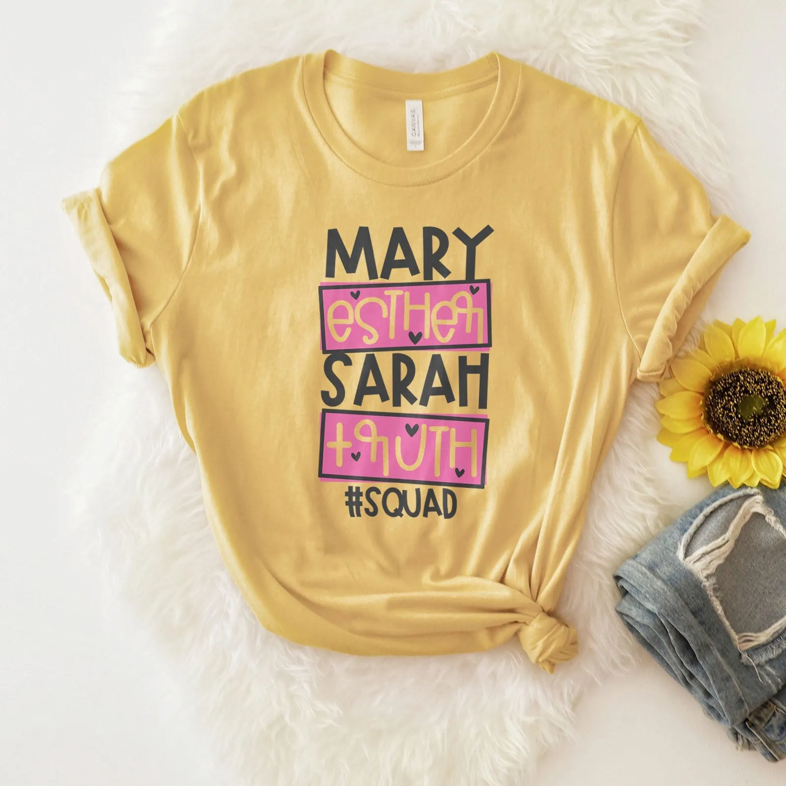 Mary Esther Sarah Ruth Tee Shirts For Women - Christian Shirts for Women - Religious Tee Shirts