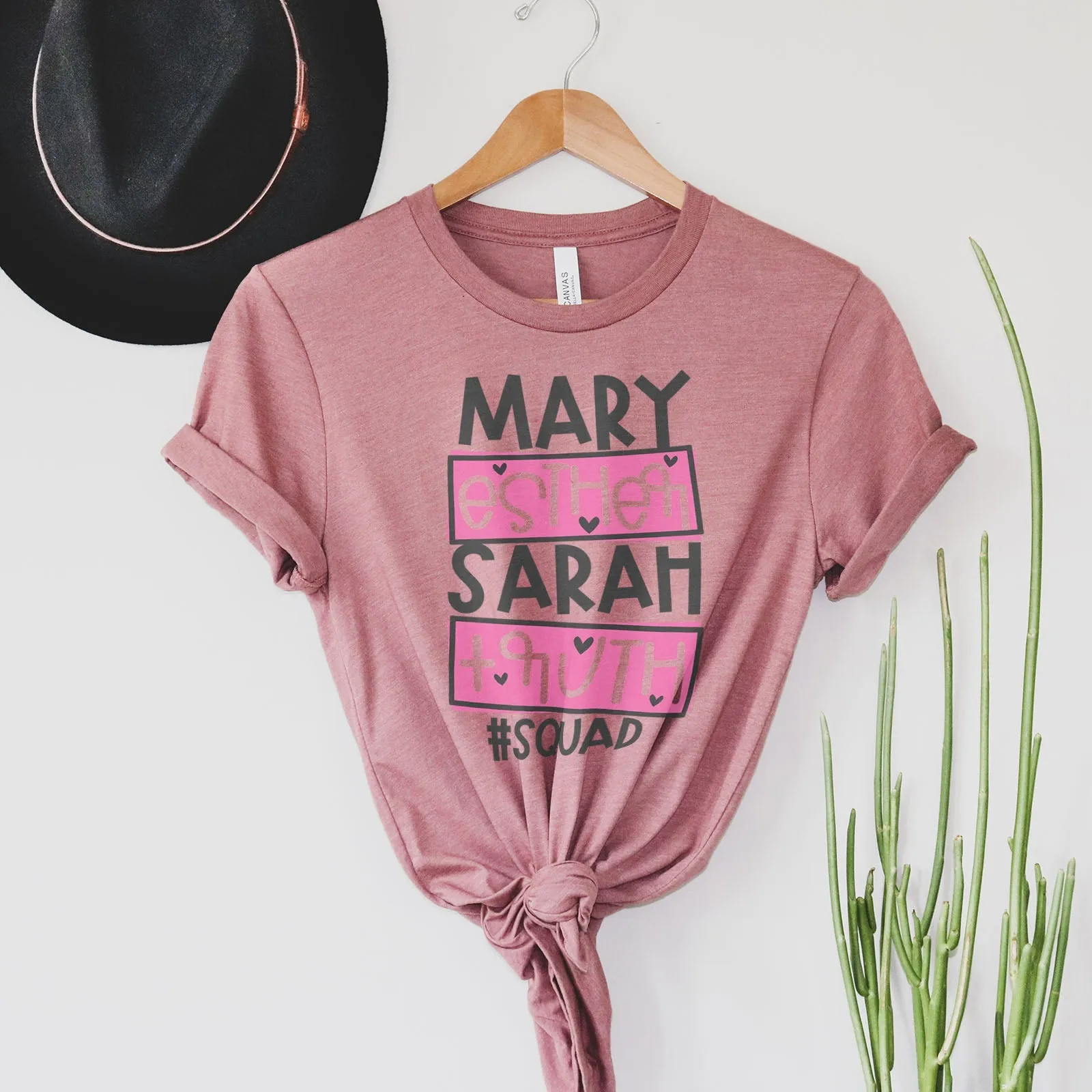 Mary Esther Sarah Ruth Tee Shirts For Women - Christian Shirts for Women - Religious Tee Shirts