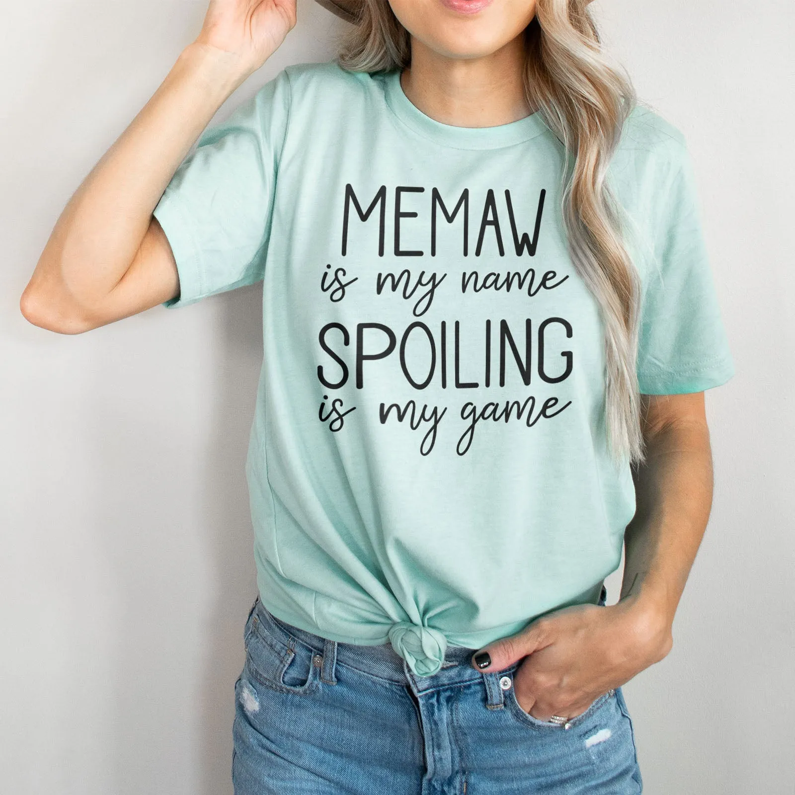 Memaw Is My Name Spoiling Is My Game Tee Shirts For Women - Christian Shirts for Women - Religious Tee Shirts