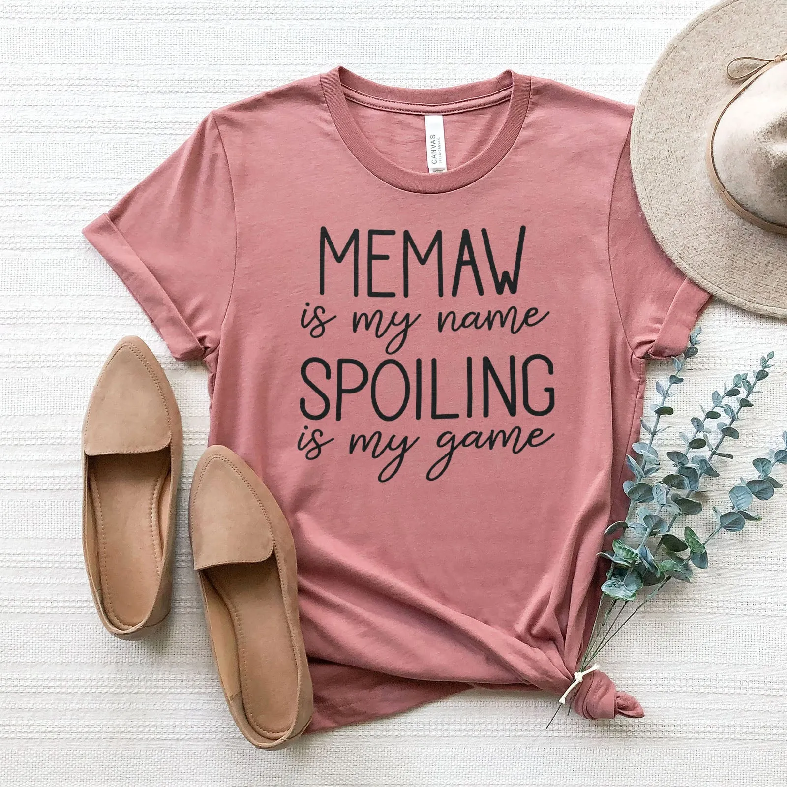 Memaw Is My Name Spoiling Is My Game Tee Shirts For Women - Christian Shirts for Women - Religious Tee Shirts