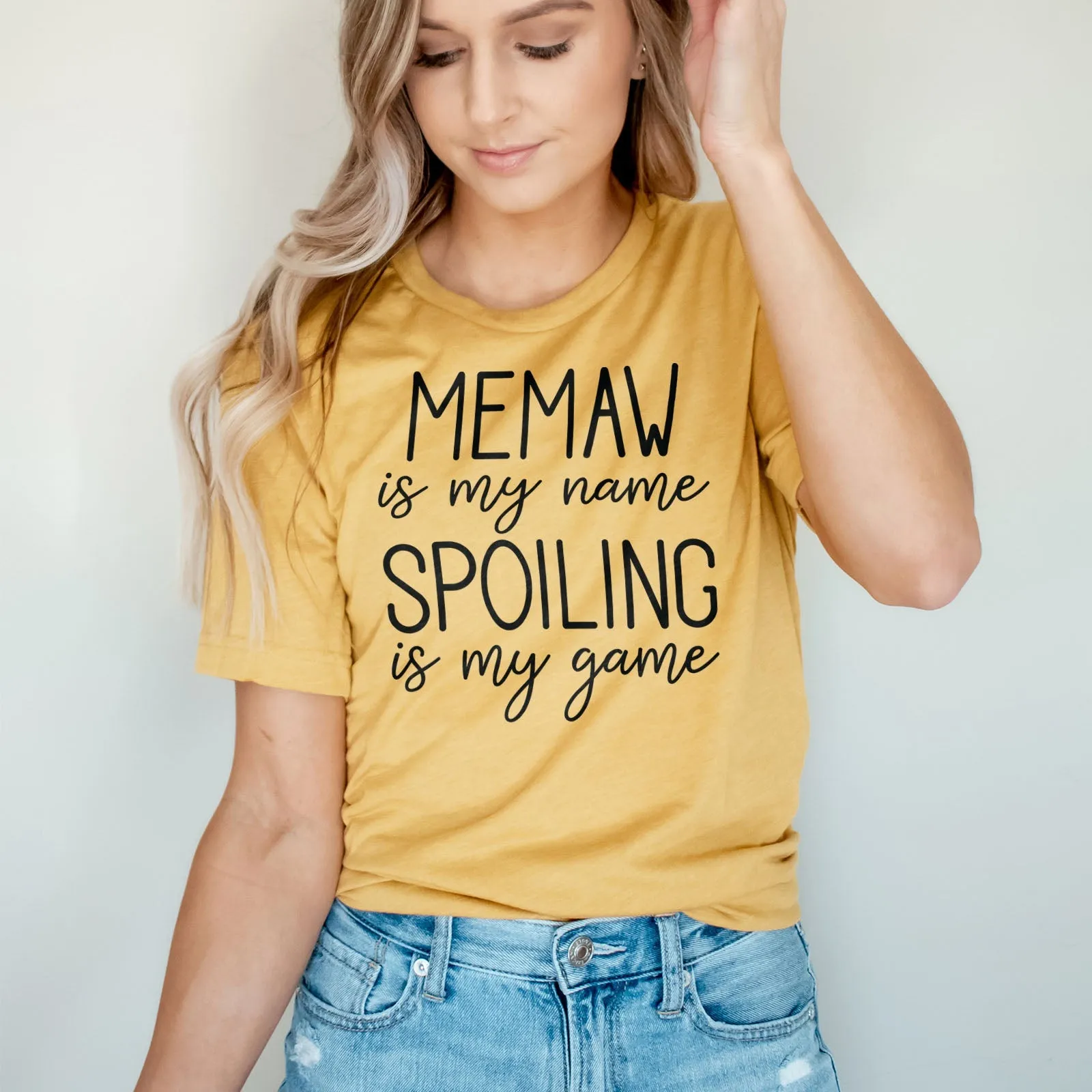 Memaw Is My Name Spoiling Is My Game Tee Shirts For Women - Christian Shirts for Women - Religious Tee Shirts