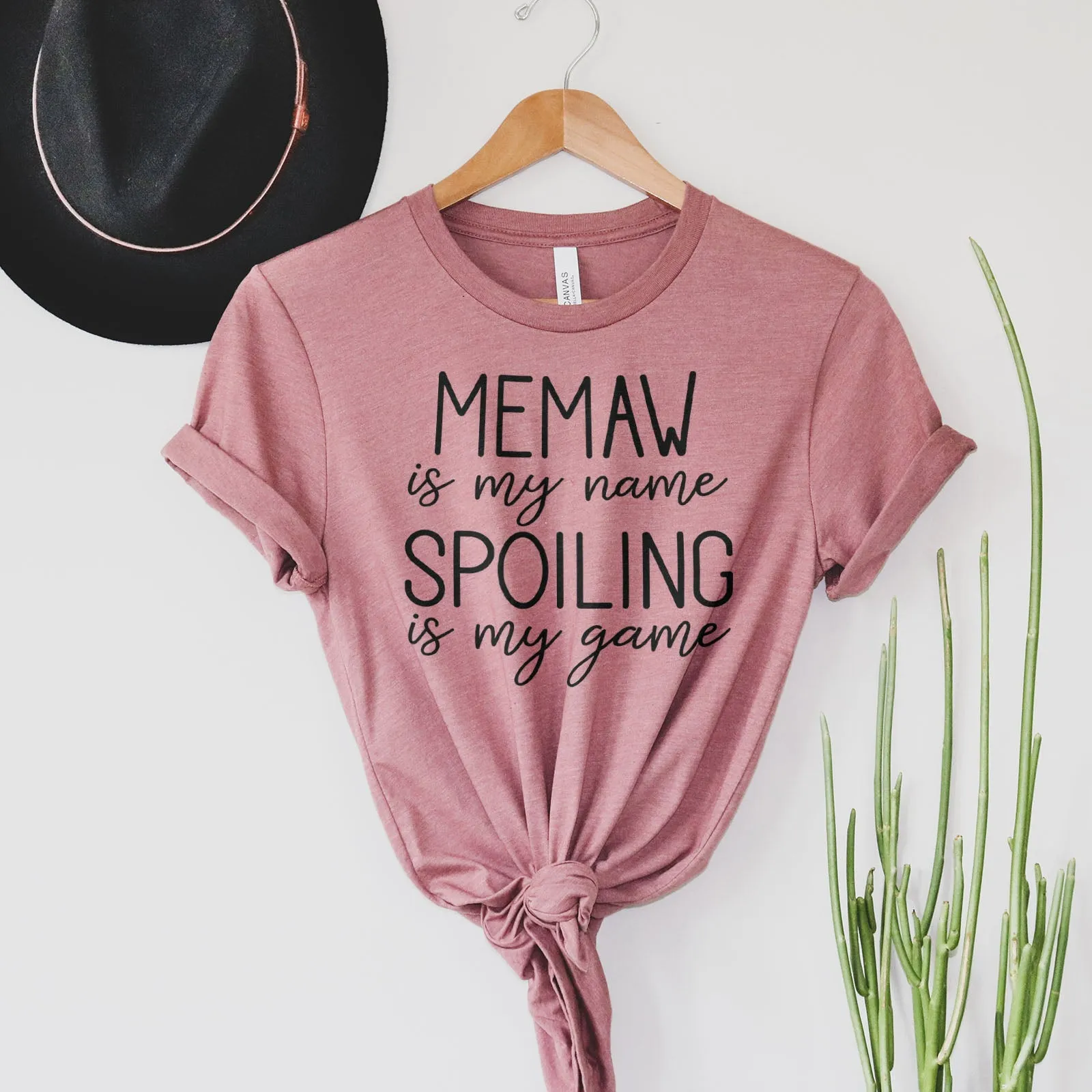 Memaw Is My Name Spoiling Is My Game Tee Shirts For Women - Christian Shirts for Women - Religious Tee Shirts