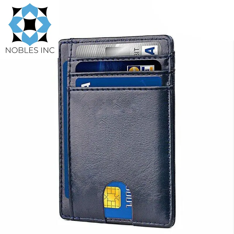 Mens Leather Slim Wallet Credit Card Holder RFID Blocking Pocket ID Money PU USA