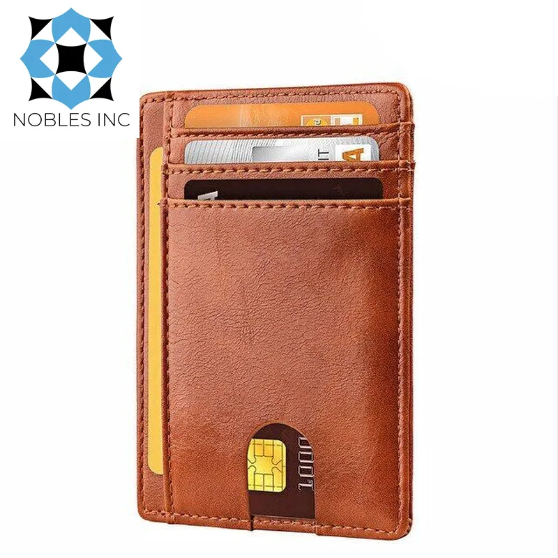 Mens Leather Slim Wallet Credit Card Holder RFID Blocking Pocket ID Money PU USA