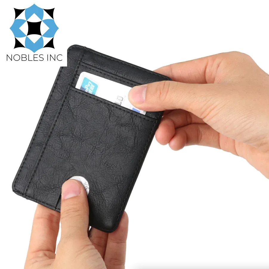 Mens Leather Slim Wallet Credit Card Holder RFID Blocking Pocket ID Money PU USA