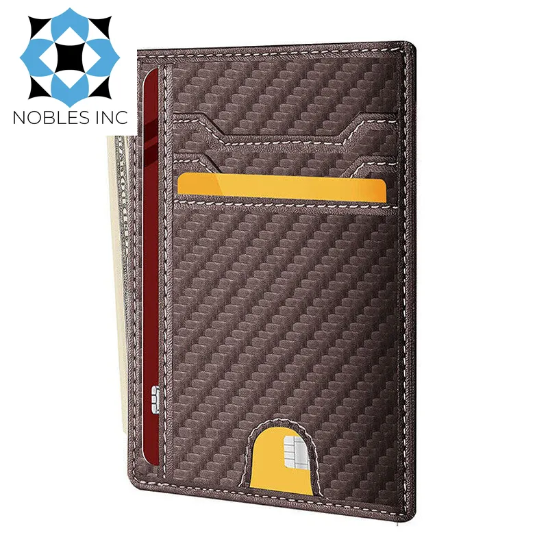 Mens Leather Slim Wallet Credit Card Holder RFID Blocking Pocket ID Money PU USA