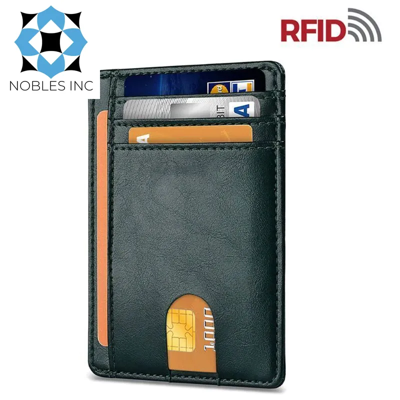 Mens Leather Slim Wallet Credit Card Holder RFID Blocking Pocket ID Money PU USA