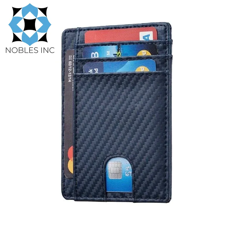 Mens Leather Slim Wallet Credit Card Holder RFID Blocking Pocket ID Money PU USA