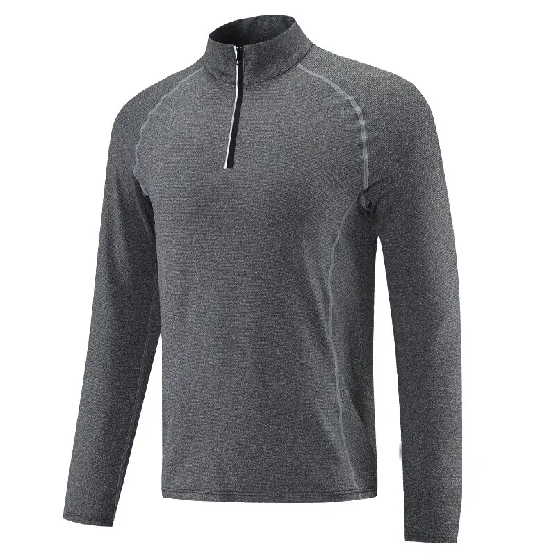 Men's Sports Pullover with Long Sleeves and Stand Collar - SF1566