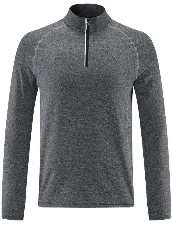 Men's Sports Pullover with Long Sleeves and Stand Collar - SF1566