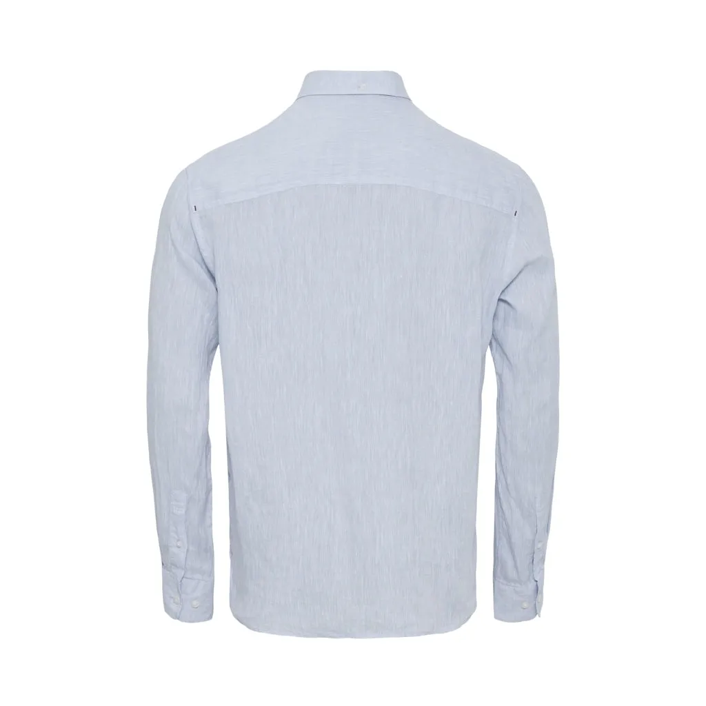 Neil Linen Shirt with pocket - Powder Blue