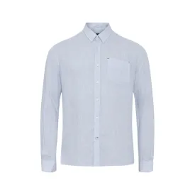 Neil Linen Shirt with pocket - Powder Blue