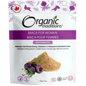 Organic Traditions Maca for Women with Probiotics 150g