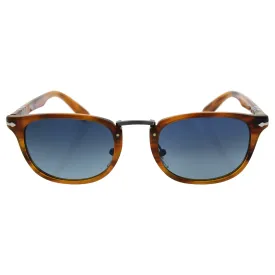 Persol Po3127s 960/s3 - Striped Havana/blue Gradient Polarized By Persol For Men - 50-22-145 Mm Sunglasses  50-22-145 mm