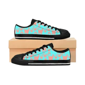 Pink & Blue Snobby Cats Women's Sneakers