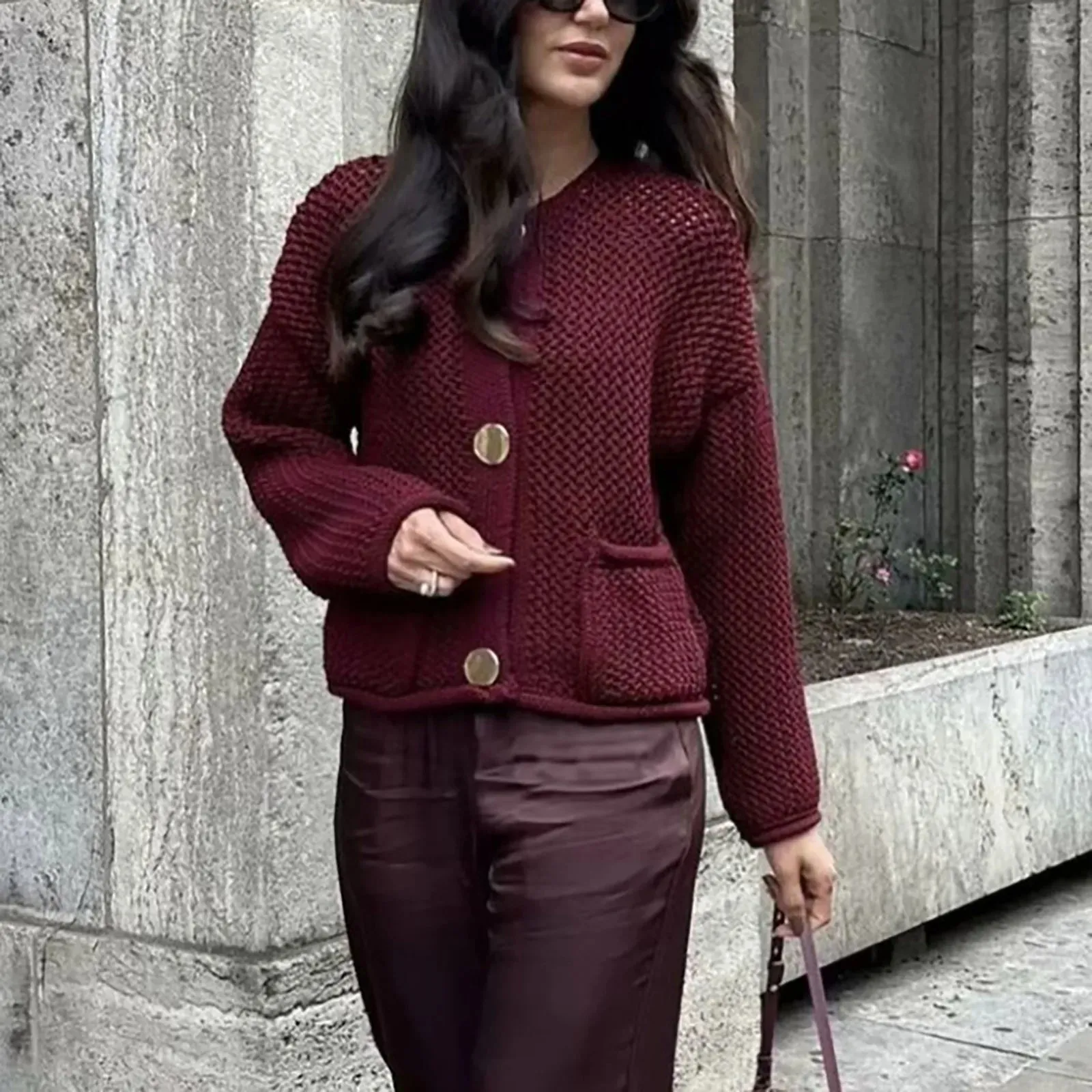 Popular women's knitted sweater