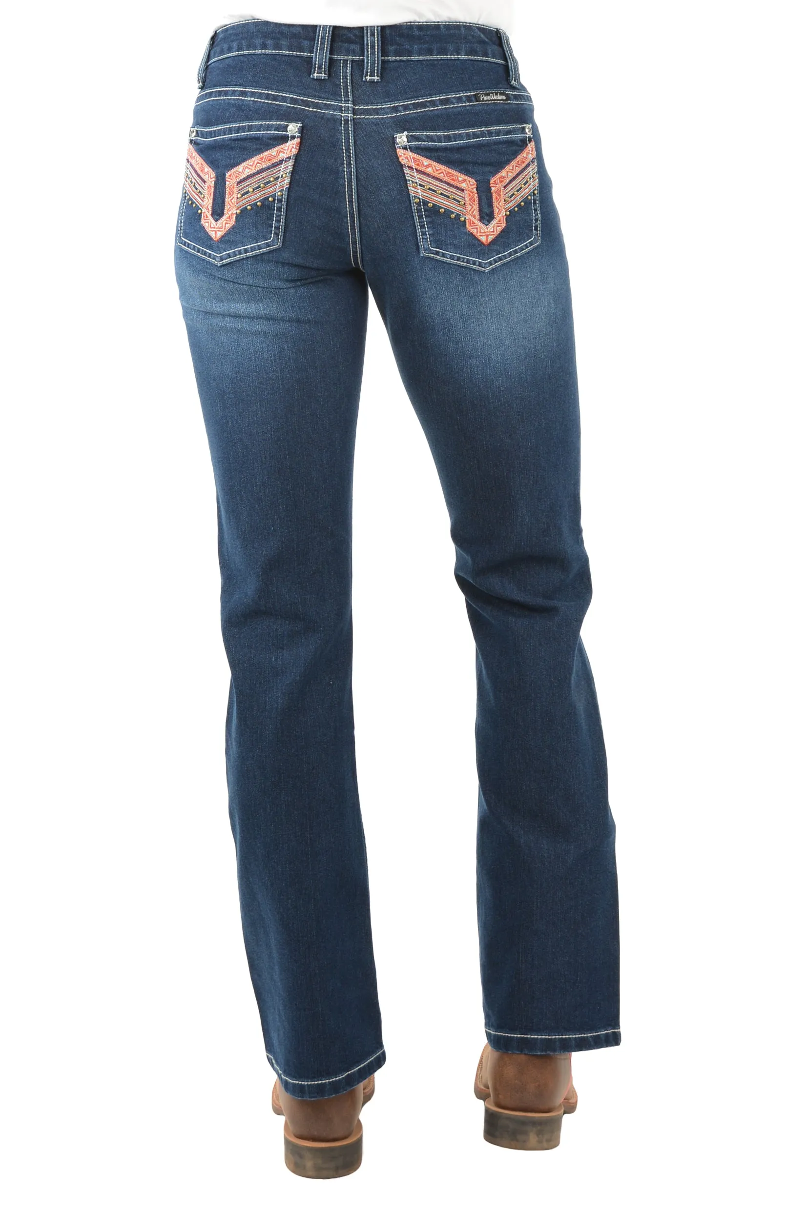 Pure Western Ladies Aztec Boot Cut Jean - PCP2211726