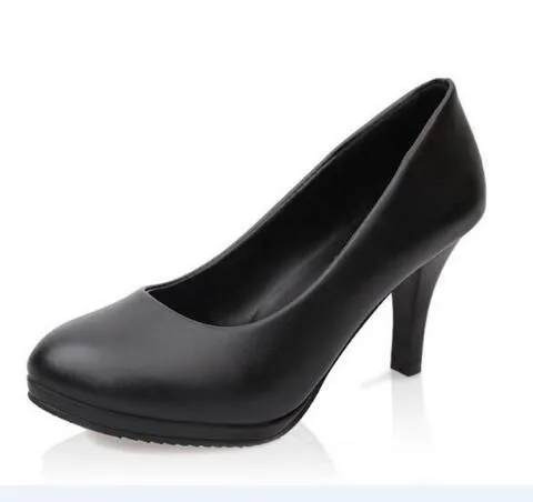 "Spring, 2017 New Women's Classic Pumps Shoes Woman 9Cm heels Platform pumps Black color pumps for lady Red Sole .LSS-8030"