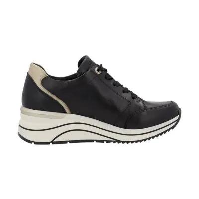 Remonte D0T03-01 Black Combi Women's Walking Shoes