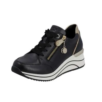 Remonte D0T03-01 Black Combi Women's Walking Shoes