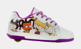 Rugrats Pro 20 Grade School Lifestyle Shoes (White/Purple)