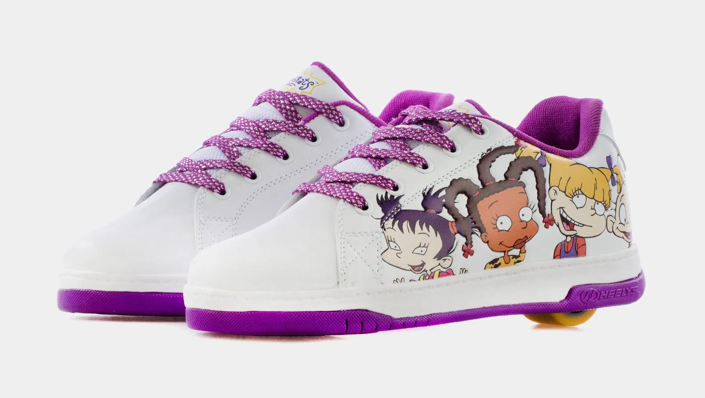 Rugrats Pro 20 Grade School Lifestyle Shoes (White/Purple)