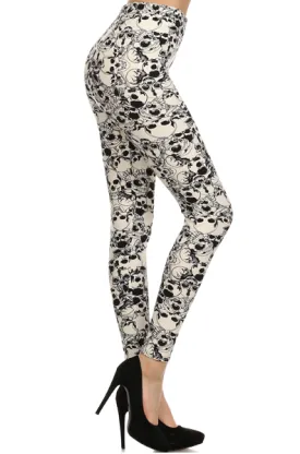 Skull Island Print Leggings