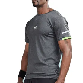 Sleeve Stripe Color Accent Compression Shirt